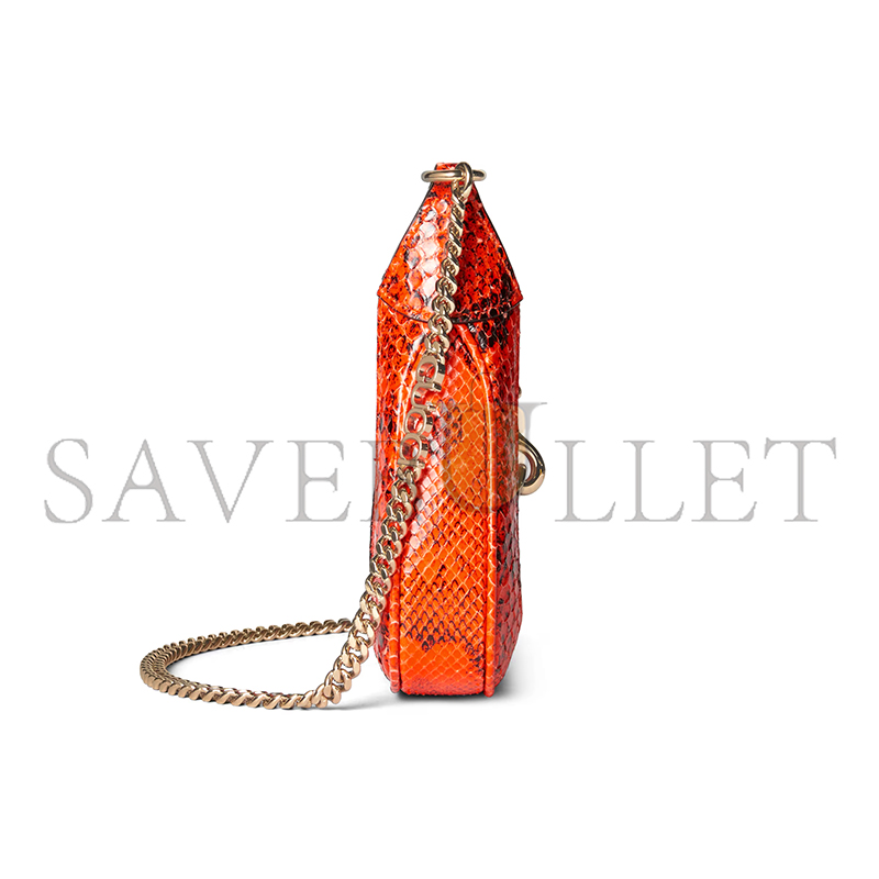 GUCCI JACKIE NOTTE PYTHON MINI BAG 782889 (19.5*18*3.5cm) GUCCI JACKIE NOTTE PYTHON MINI BAG 782889 (19.5*18*3.5cm)